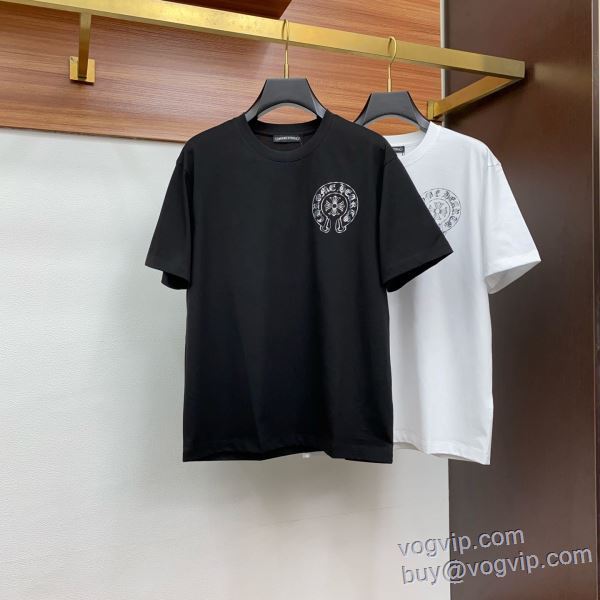 クロムハーツ CHROME HEARTS 2025超激得大人気 半袖Tシャツ 2色可選 スーパーコピー 優良サイト 人目を惹くデザイン