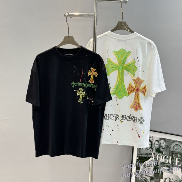 2025超激得大人気 クロムハーツ CHROME HEARTS 半袖Tシャツ 2色可選 VOGコピー 高品質 人気