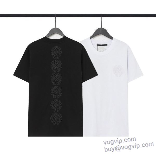 個性的なデザ 半袖Tシャツ 2色可選 クロムハーツ CHROME HEARTS 2025春夏新作 最大級ブランドコピー通販優良店