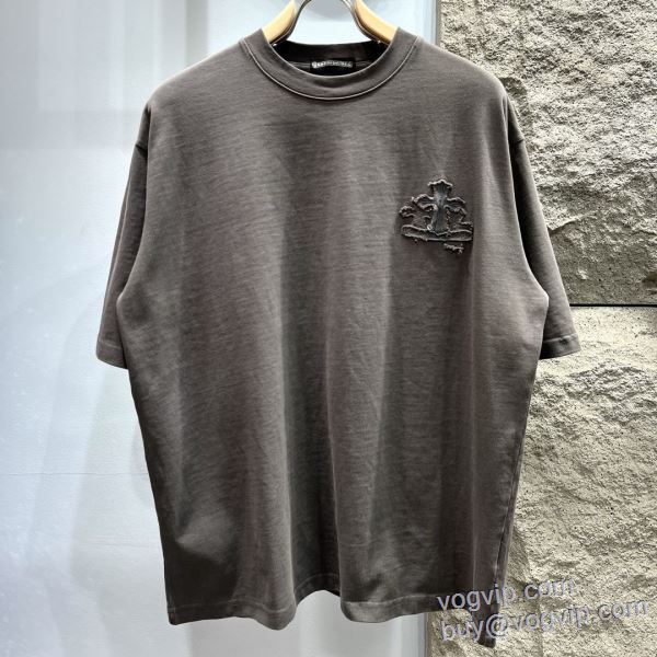 着心地抜群 2025激安大特価定番 クロムハーツ CHROME HEARTS 半袖Tシャツ 3色可選 ブランドコピー激安販売