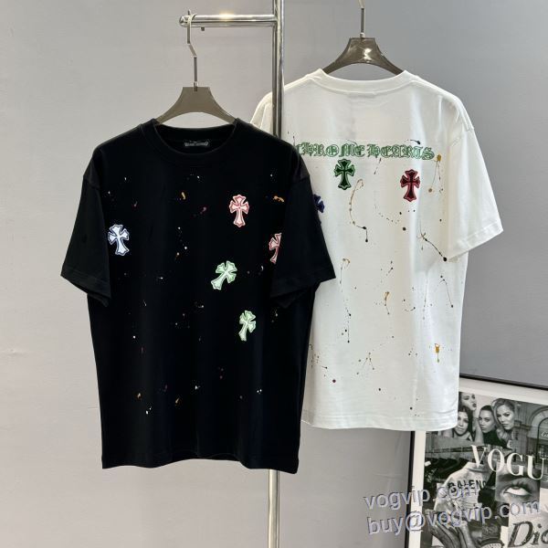 2025激安大特価定番 半袖Tシャツ 2色可選 クロムハーツ ブランドコピー 大絶賛の履き心地!
