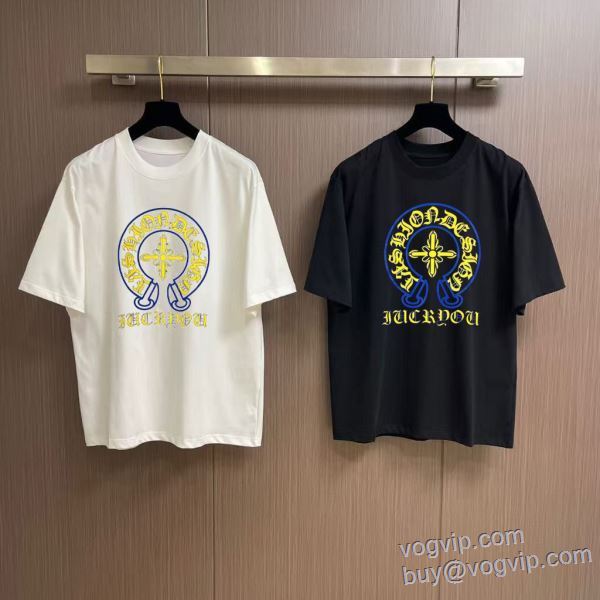 半袖Tシャツ スタイリッシュな印象 クロムハーツ ブランドコピー 2025新商品！ 2色可選
