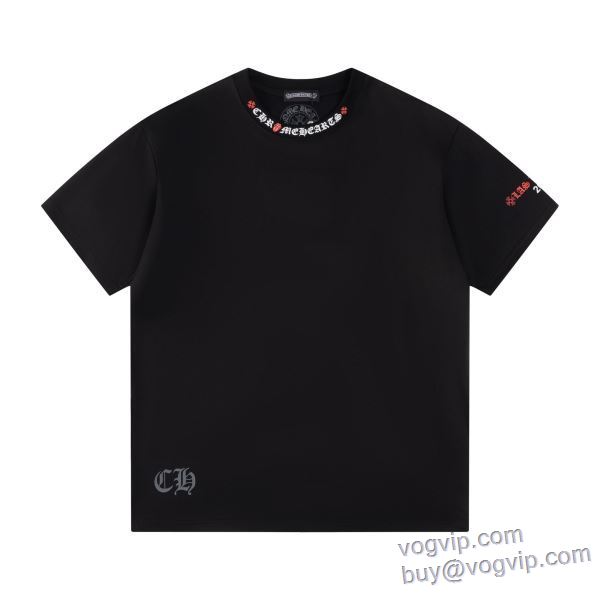 ポップ CHROME HEARTS スーパーコピー 激安 クロムハーツ 2025最安値セール 半袖Tシャツ