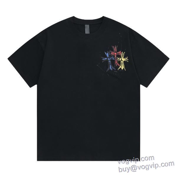 ファッション 人気 クロムハーツ CHROME HEARTS コピーブランド 2025年モデル入荷 半袖Tシャツ 4色可選