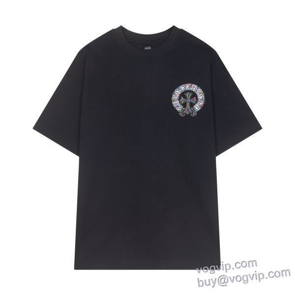 2025年モデル入荷 半袖Tシャツ クロムハーツ CHROME HEARTS 偽物ブランド 2色可選 コスパ最高のプライス