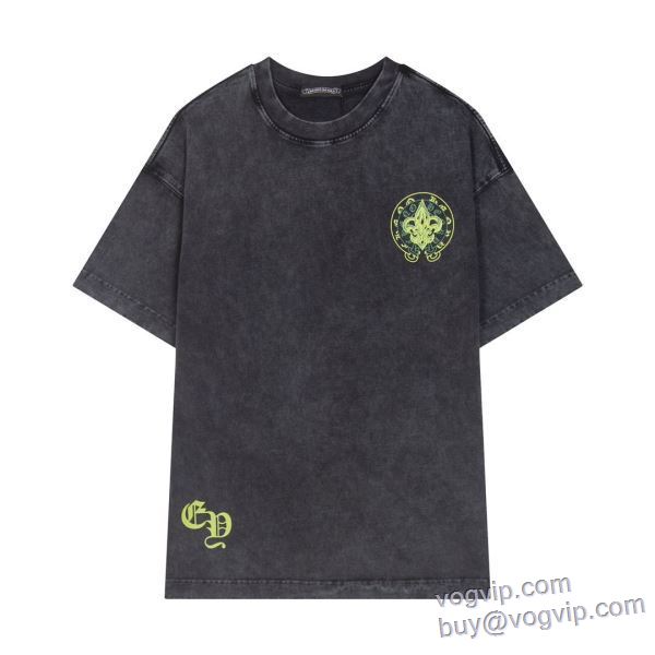 大絶賛！ クロムハーツ CHROME HEARTS 2025爆買い定番人気 半袖Tシャツ 2色可選 偽物ブランド
