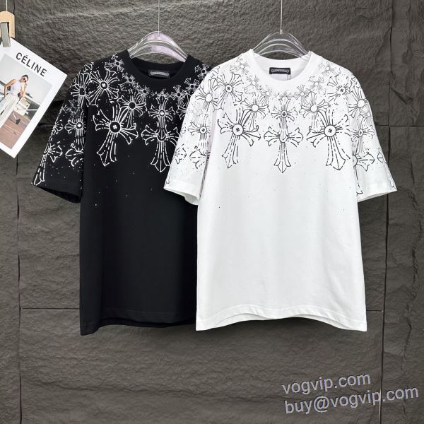 スーパーコピー 2025超激得高品質 クロムハーツ CHROME HEARTS 半袖Tシャツ 2色可選 大人キレイに仕立てる