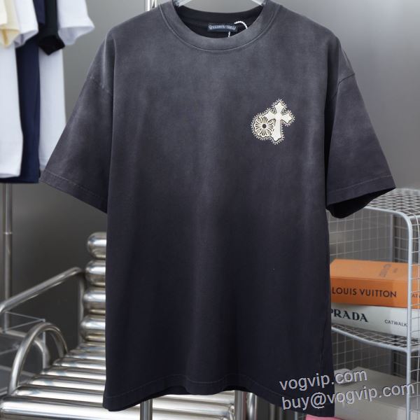 コピーブランド 特別人気感謝SALE クロムハーツ CHROME HEARTS 半袖Tシャツ 4色可選 2025高級品 通販