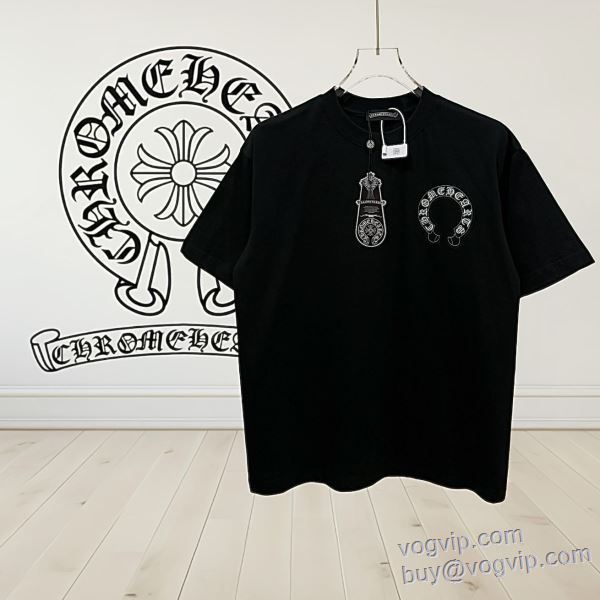 ブランドコピー 2025割引セール 半袖Tシャツ 2色可選 クロムハーツ CHROME HEARTS 絶対オススメ