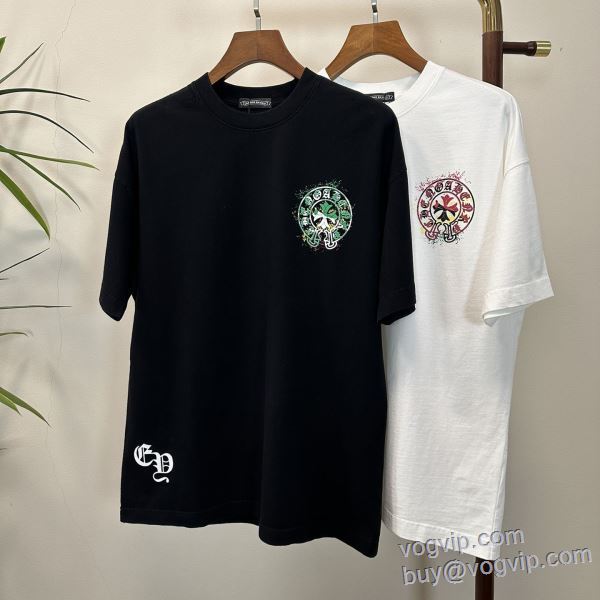 【人気ブログ掲載】 クロムハーツ CHROME HEARTS スーパーコピー 優良サイト 半袖Tシャツ 2色可選 2025驚きの破格値安い
