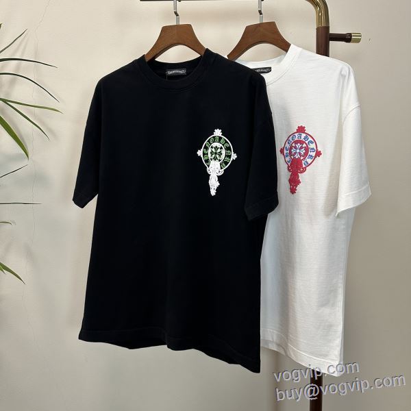 主役になる存在感 クロムハーツ CHROME HEARTS 人気スーパーコピーブランド 2025驚きの破格値安い 半袖Tシャツ 2色可選