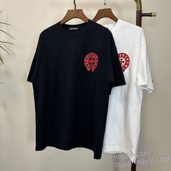 vogブランド コピー 優良店 2025期限限定！ 半袖Tシャツ 2色可選 クロムハーツ CHROME HEARTS 大人キレイに仕立てる