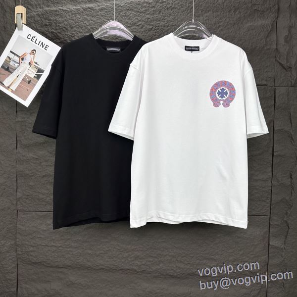 クロムハーツ CHROME HEARTS スーパーブランドコピー品質保証 2025人気定番爆買い 半袖Tシャツ 2色可選 夏春物先行発売