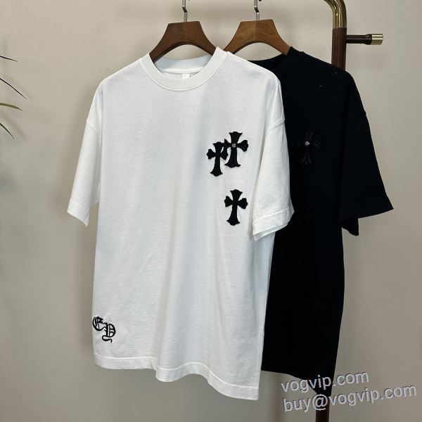 2025人気定番爆買い 高品質なスーパーコピー商品 クロムハーツ CHROME HEARTS 半袖Tシャツ 2色可選 【新型タイプ入荷】