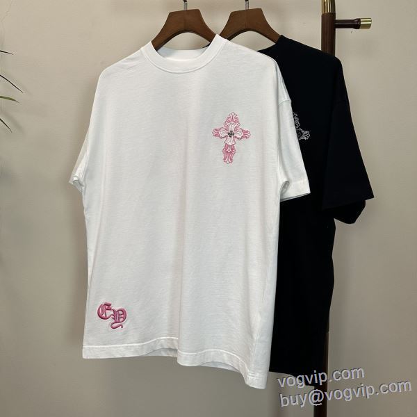 強い魅力を感じる一枚 クロムハーツ ブランドコピー激安 半袖Tシャツ 2色可選 2025人気定番爆買い