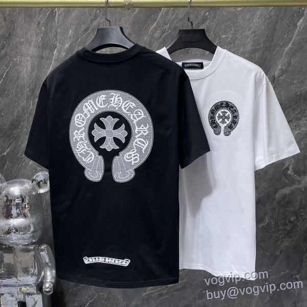 2025数量限定本物保証 半袖Tシャツ 2色可選 クロムハーツ コピー ブランド 人気商品