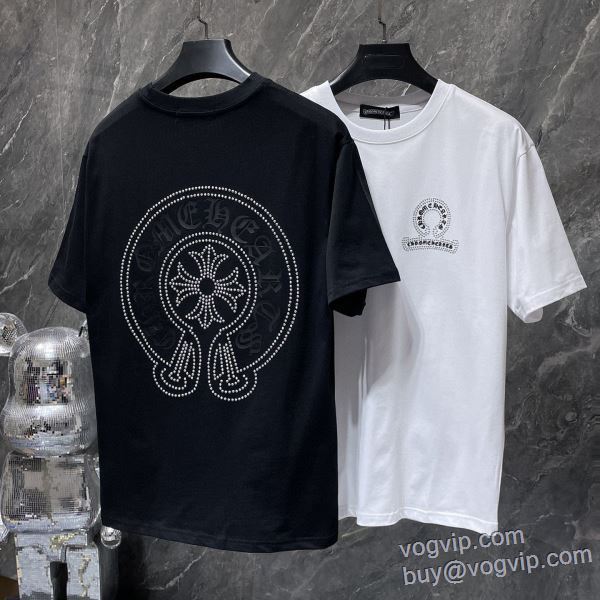 大人気☆NEW!! クロムハーツ ブランド 偽物 通販 2025数量限定本物保証 半袖Tシャツ 2色可選