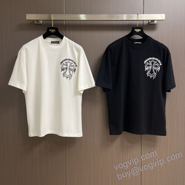 半袖Tシャツ 2025新作入荷定番人気 クロムハーツ コピーブランド NXZCHR118 2色可選