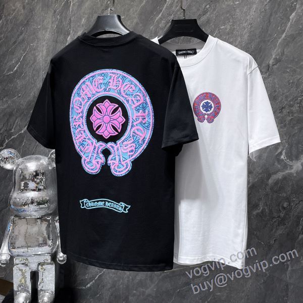 クロムハーツ CHROME HEARTSブランドコピー NXZCHR123 半袖Tシャツ 2色可選 2025新商品！