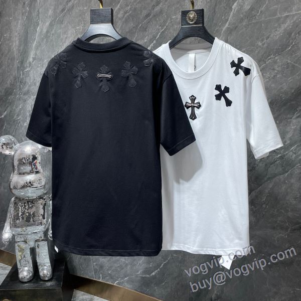 クロムハーツ CHROME HEARTSブランドコピー NXZCHR133 半袖Tシャツ 2色可選 2025人気定番安い