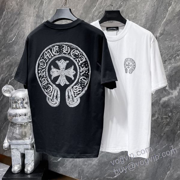 クロムハーツ コピー ブランド NXZCHR137 2025品質保証新作 半袖Tシャツ 2色可選