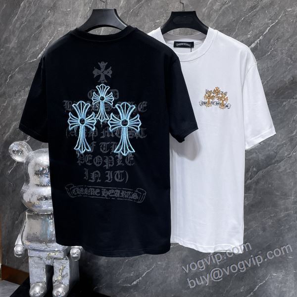 2025驚きの破格値新品 クロムハーツ ブランドコピー NXZCHR144 半袖Tシャツ 2色可選