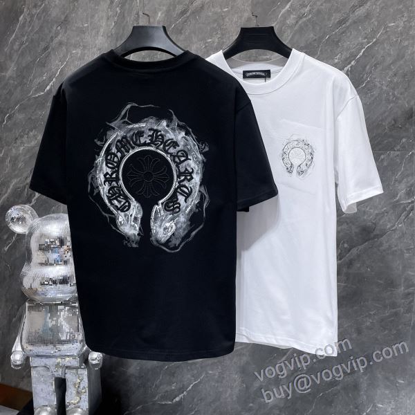 クロムハーツ ブランドコピー NXZCHR145 2025驚きの破格値新品 半袖Tシャツ 2色可選
