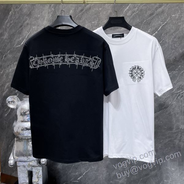 半袖Tシャツ 2025驚きの破格値新品 クロムハーツ CHROME HEARTSコピー NXZCHR147 2色可選