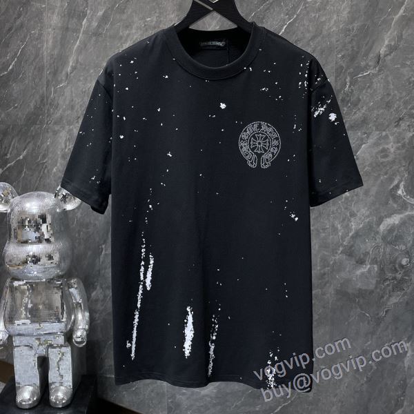 クロムハーツ CHROME HEARTSブランド 偽物 通販 NXZCHR149 2025激安大特価爆買い 半袖Tシャツ 2色可選