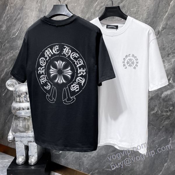 CHROME HEARTSスーパーコピー 激安 2025激安大特価爆買い クロムハーツ NXZCHR150 半袖Tシャツ 2色可選