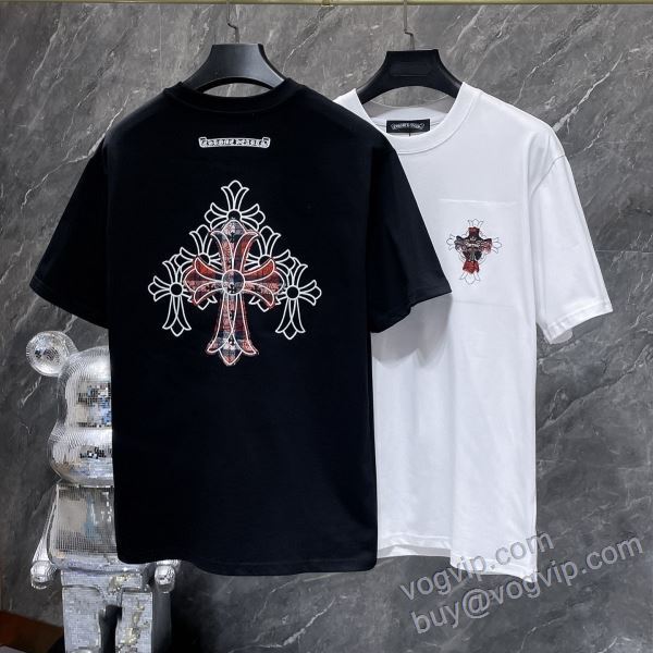 クロムハーツ CHROME HEARTSコピーブランド NXZCHR151 半袖Tシャツ 2色可選 2025激安大特価爆買い