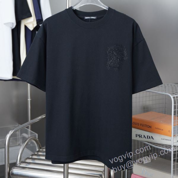 2025定番人気 クロムハーツ NXZCHR154 半袖Tシャツ 2色可選 CHROME HEARTSブランドスーパーコピー