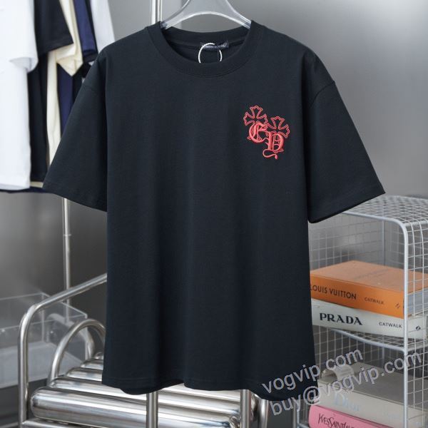 半袖Tシャツ 2025定番人気 クロムハーツ CHROME HEARTSブランドコピー NXZCHR155 2色可選