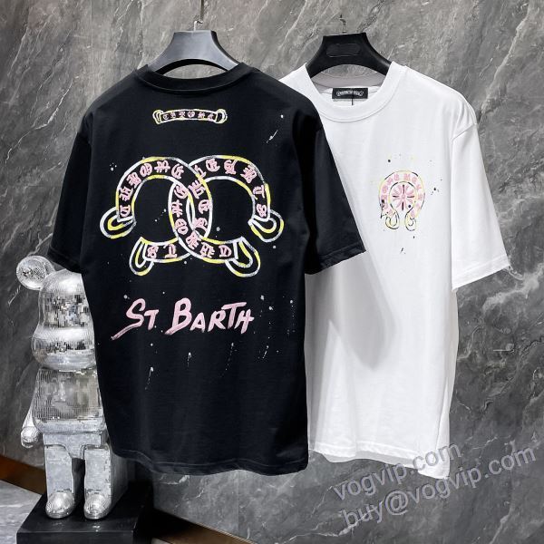 クロムハーツ コピー ブランド NXZCHR159 半袖Tシャツ 2色可選 2025春夏季新作