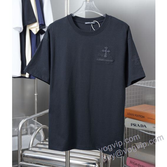 クロムハーツ CHROME HEARTSブランドコピー NXZCHR167 半袖Tシャツ 3色可選 2025爆買い人気