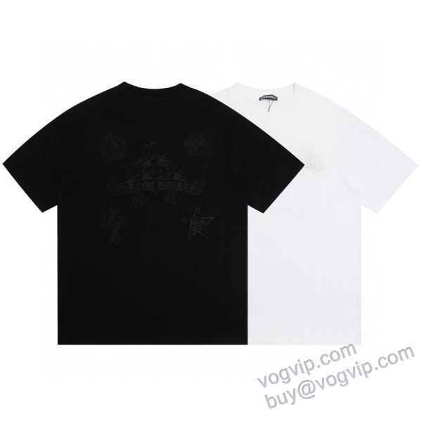 2025お買い得人気セール クロムハーツ CHROME HEARTSスーパーコピー NXZCHR168 半袖Tシャツ 2色可選