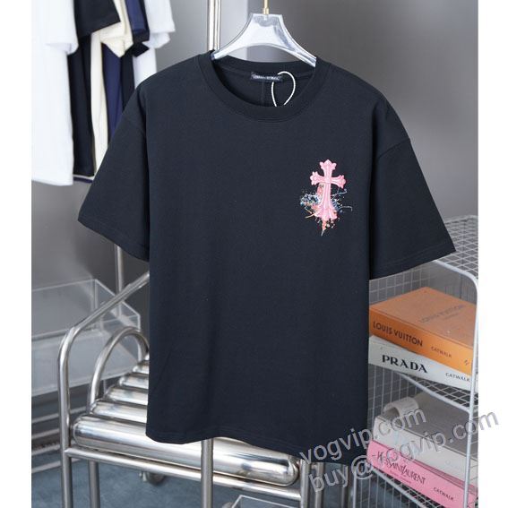 クロムハーツ CHROME HEARTSブランド 偽物 通販 NXZCHR171 2025お買い得人気セール 半袖Tシャツ 2色可選