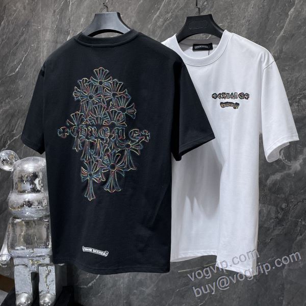 2025HOT新作登場 クロムハーツ CHROME HEARTSスーパーコピー 激安 NXZCHR172 半袖Tシャツ 2色可選