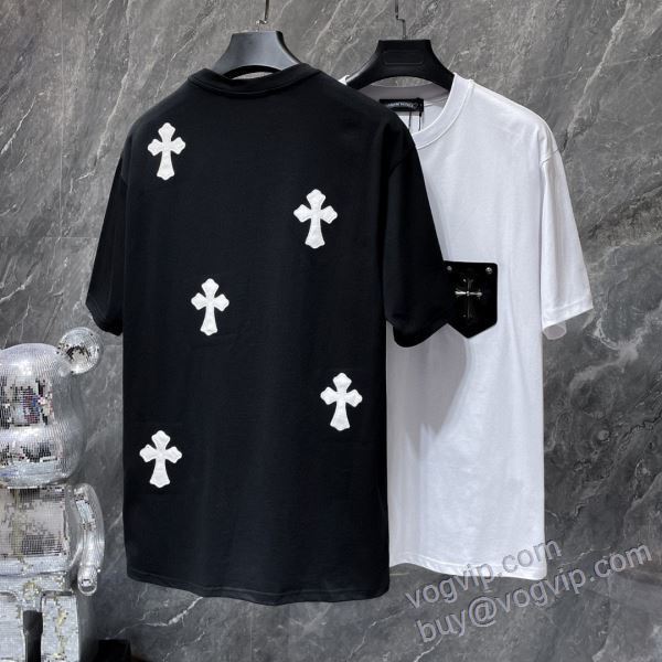 CHROME HEARTSスーパーコピー 2025HOT新作登場 クロムハーツ NXZCHR175 半袖Tシャツ 2色可選