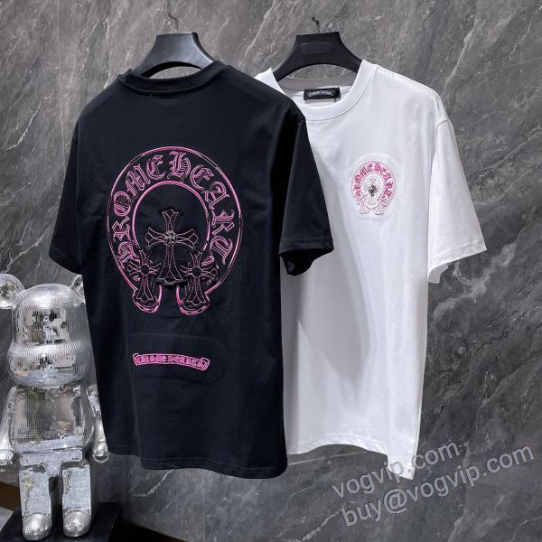クロムハーツ CHROME HEARTS NXZCHR181 半袖Tシャツ 2色可選 2025春夏季超人気 業界高品質スーパーコピー