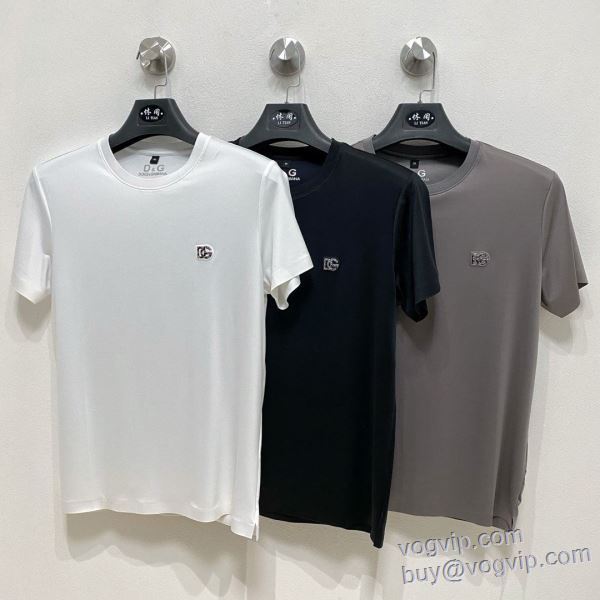 ドルチェ＆ガッバーナ 2025数量限定定番 半袖Tシャツ 3色可選 Dolce&Gabbana コピー ブランド 大絶賛の履き心地!