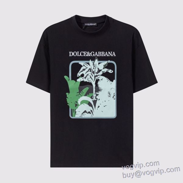 人気ブランド ドルチェ＆ガッバーナ Dolce&Gabbana スーパーコピー 激安 2025品質保証定番 半袖Tシャツ 2色可選