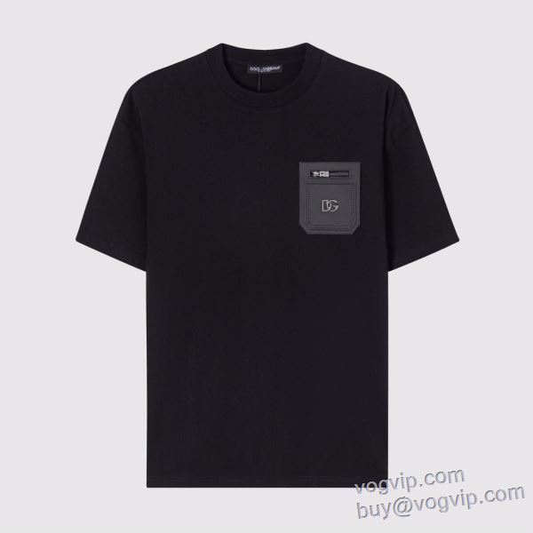 極上の着心地 ドルチェ＆ガッバーナ Dolce&Gabbana スーパーコピー 半袖Tシャツ 2色可選 2025品質保証定番