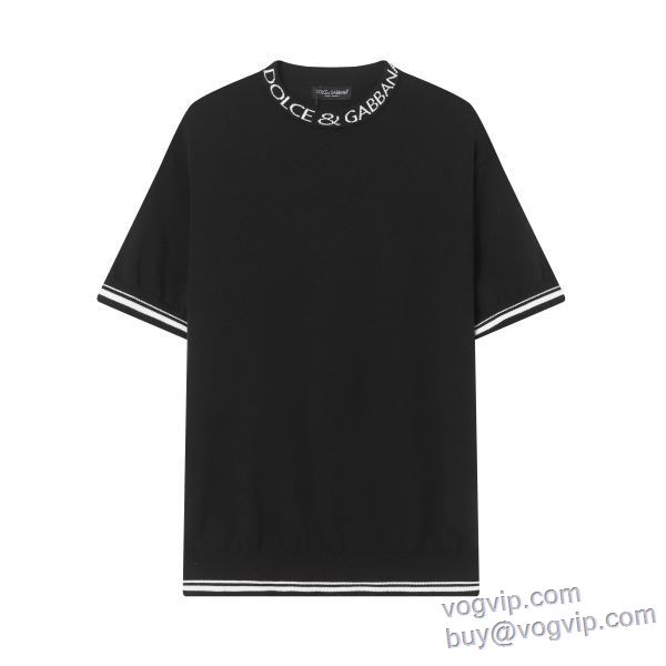 2025爆買いセール ドルチェ＆ガッバーナ Dolce&Gabbana 半袖Tシャツ 落ち着いた感覚 2色可選 ブランドコピー激安販売屋