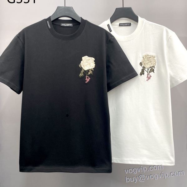 ドルチェ＆ガッバーナ ブランドコピー 2025爆買いセール 半袖Tシャツ 2色可選 注目のアイテム