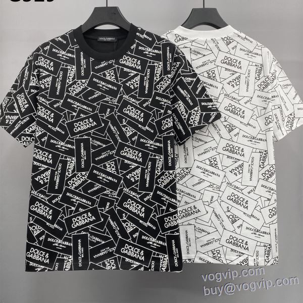 2025お得定番 ドルチェ＆ガッバーナ スーパーコピー 人気 ランキング 半袖Tシャツ 2色可選