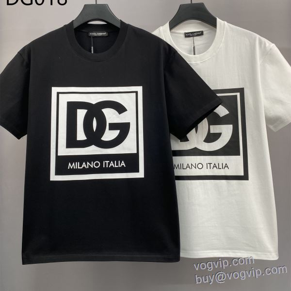 2025お得定番 半袖Tシャツ ドルチェ＆ガッバーナ コピー ブランド 2色可選 利便性に優れ