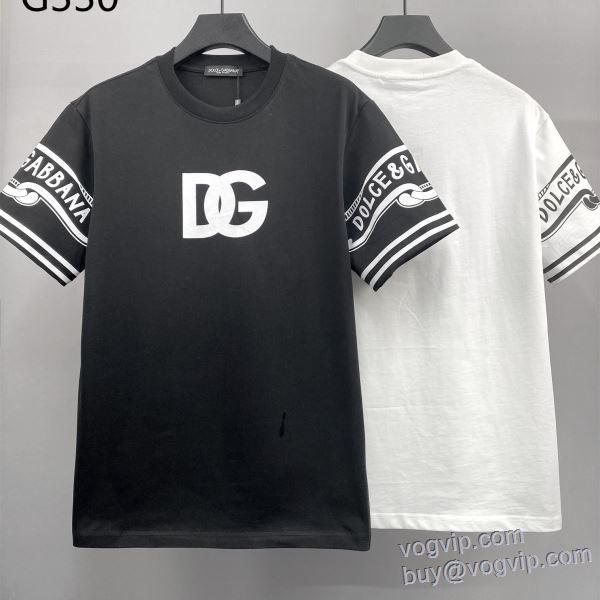 2025新作品 ドルチェ＆ガッバーナ コピーブランド 半袖Tシャツ 2色可選 圧倒的な高級感