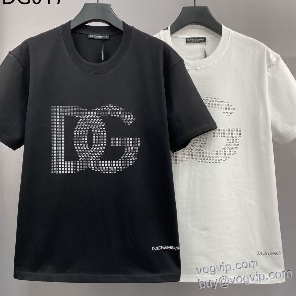 2025今話題の最新作 ドルチェ＆ガッバーナ ブランドスーパーコピー 半袖Tシャツ 2色可選