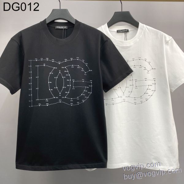 変わらない人気を誇る ドルチェ＆ガッバーナ Dolce&Gabbanaブランド 偽物 通販 半袖Tシャツ 2色可選 2025春夏季超人気